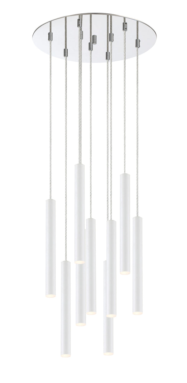 Forest 9 Light Island/Billiard in Chrome Finish