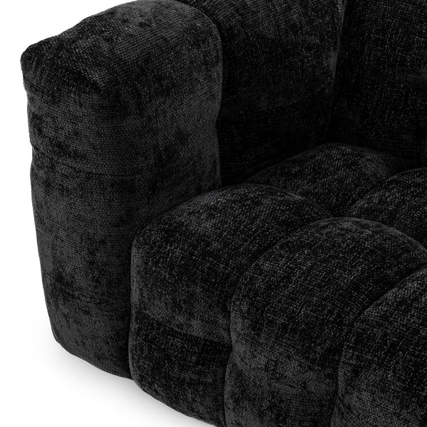 Walter Upholstered Sofa in Zinc with Tuxedo Arms