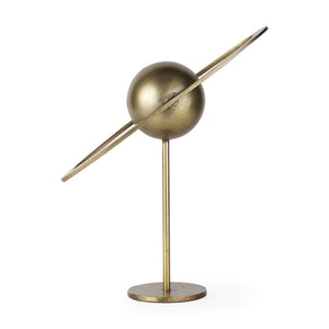 Atlas 15.0L x 7.0W x 16.0H Gold Metal Solar System Ornament