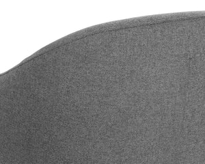SILVANA GLIDER LOUNGE CHAIR - BELFAST KOALA GREY
