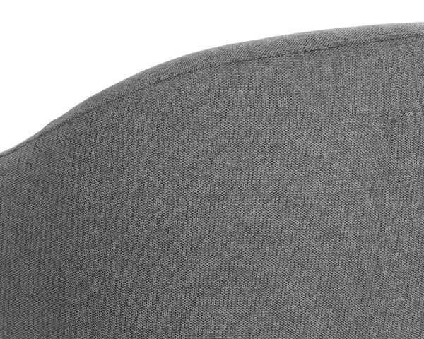 SILVANA GLIDER LOUNGE CHAIR - BELFAST KOALA GREY