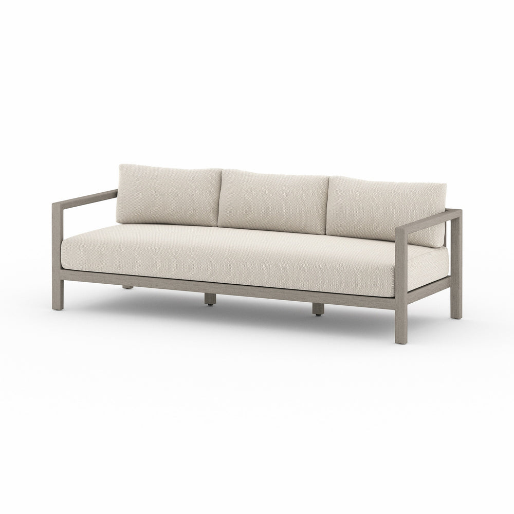 Sonoma Outdoor Sofa In 88" In Grey/Faye Sand