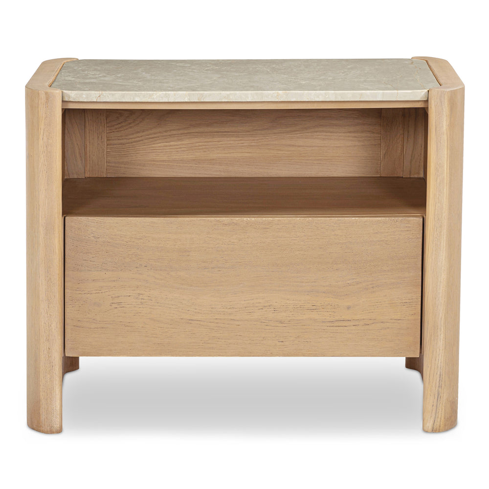 Moe's Lane Nightstand with Marble Top