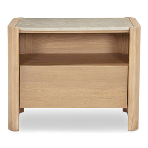 Moe's Lane Nightstand with Marble Top