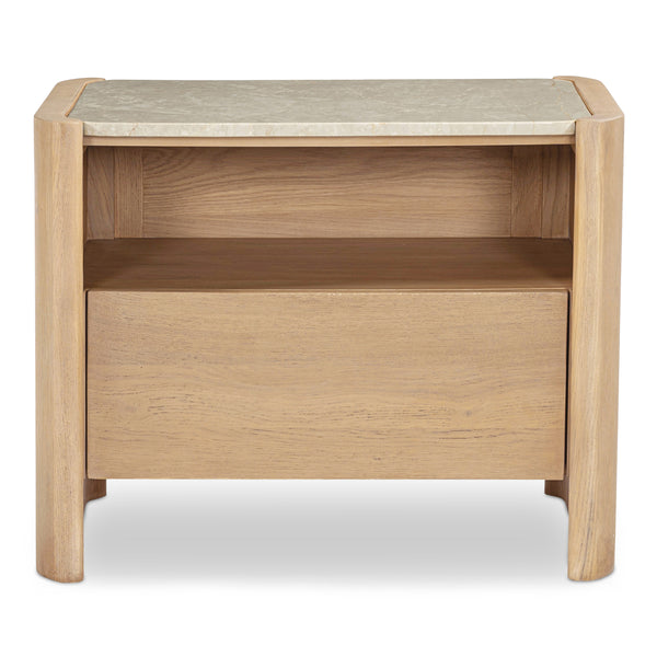 Moe's Lane Nightstand with Marble Top