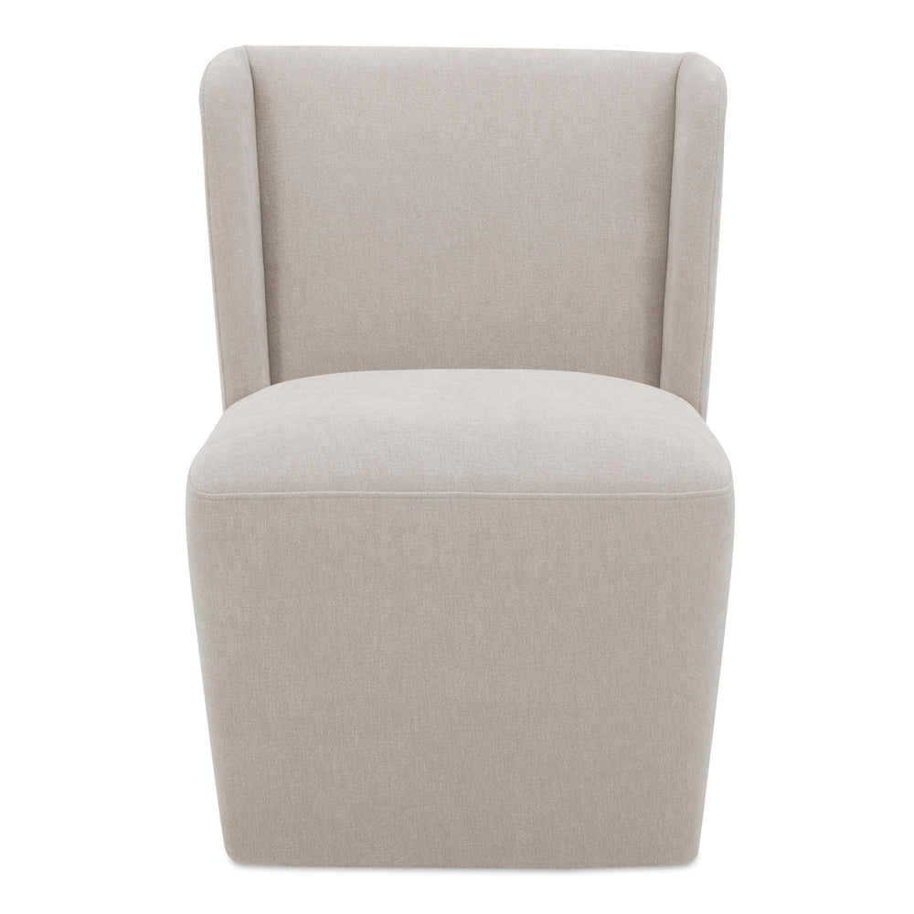 Cormac Rolling Dining Chair in Warm Sand