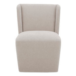 Cormac Rolling Dining Chair in Warm Sand