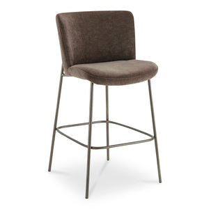 Moe's Early Bar Stool with Upholstered Back