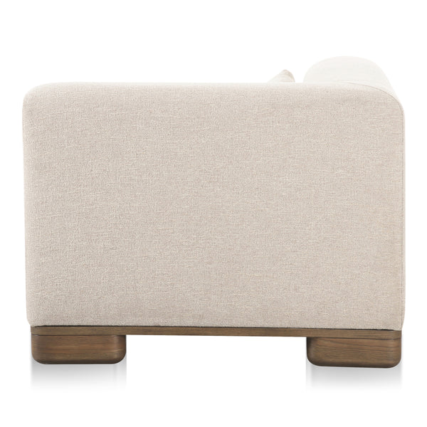 Moe's June Corner Chair in Oatmeal Beige