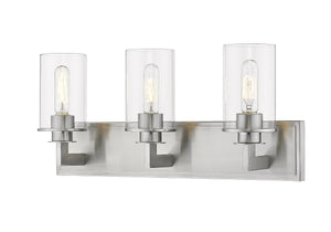 Savannah 3 Light Vanity in Brushed Nickel Finish