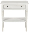 Oxford 1-Drawer Side Table, White Wash