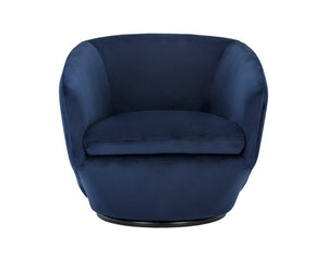 Treviso Swivel Armchair - Metropolis Blue