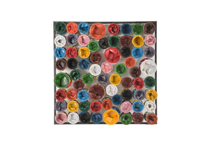 Paint Can Wall Art, Square, Assorted Colors, Large