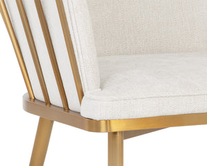 CAILY DINING ARMCHAIR - POLO CLUB MUSLIN