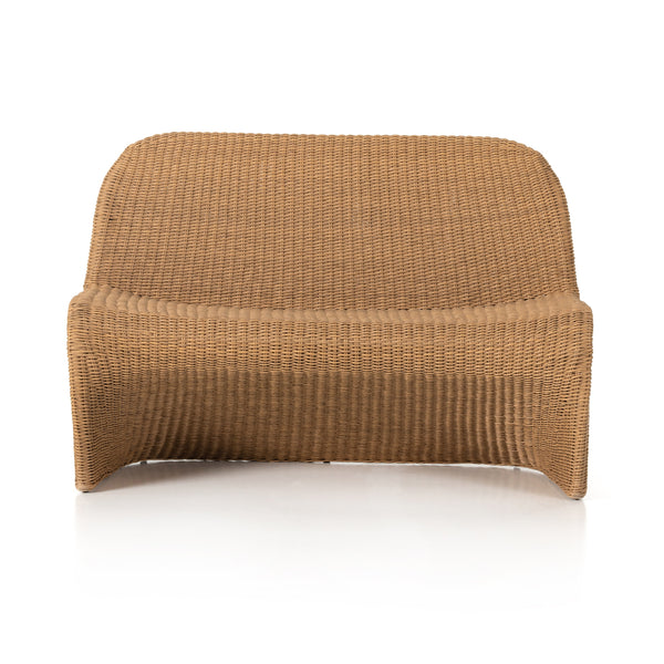 Portia Outdoor Dining Bench In 50" In Natural