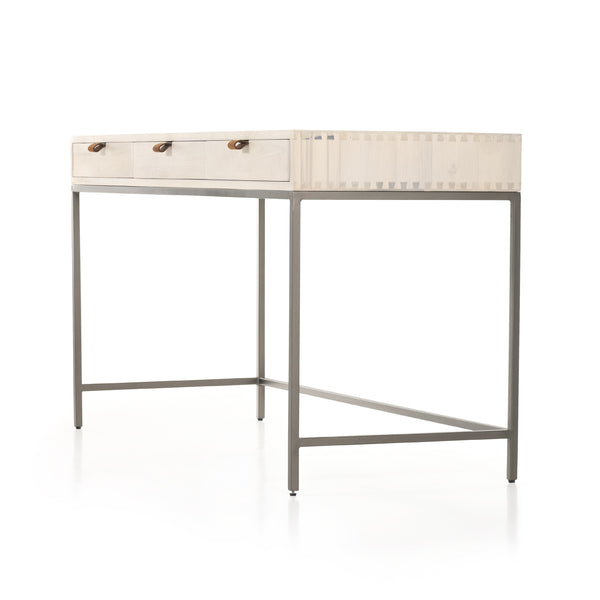 Trey Modular Writing Desk In Dove Poplar