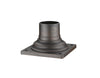 Pier Mounts Outdoor Pier Mount in Bronze Finish