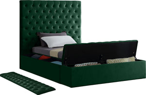 Randal Twin Bed In Green Velvet
