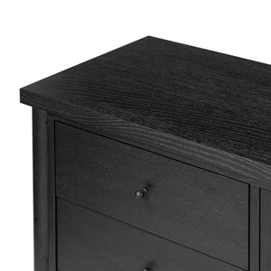 Roark Media Console - Ebony Oak Veneer