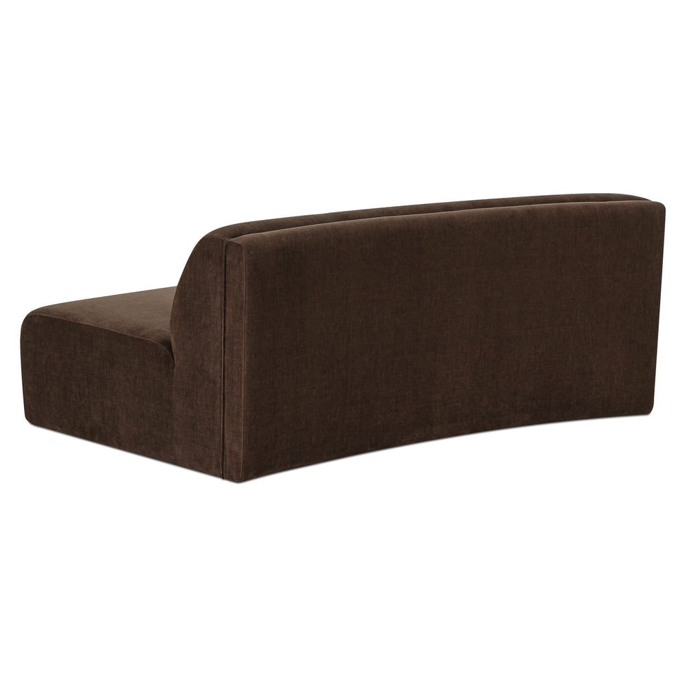 Naomi Convex Sofa Dark Brown by Moe's