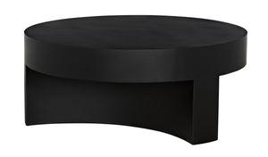 Steward C Industrial Steel Coffee Table in Matte Black