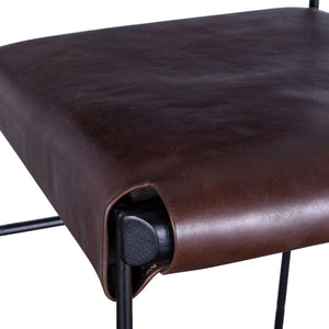 New York Bar Chair Chocolate Leather