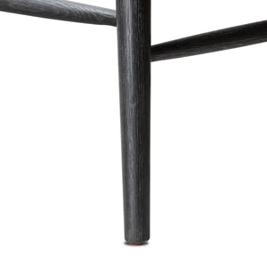 Lewis Swivel Counter Stool in Black Oak