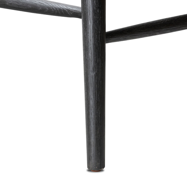 Lewis Swivel Counter Stool in Black Oak