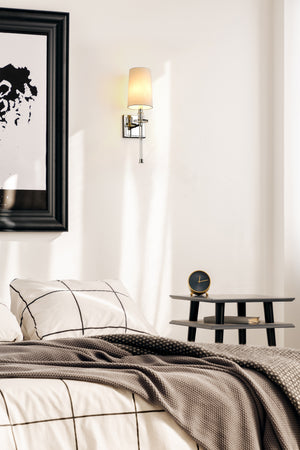 Sophia 1 Light Wall Sconce in Polished Nickel Finish