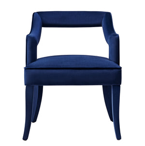 Tiffany Navy Velvet Chair