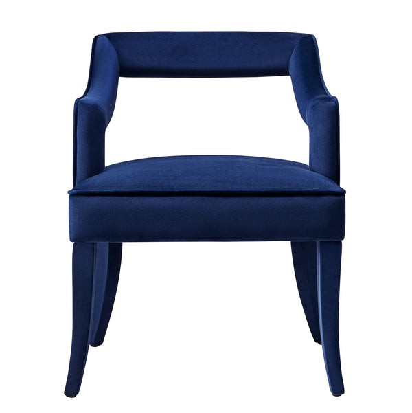 Tiffany Navy Velvet Chair
