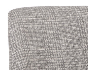 ESTRADA DINING CHAIR - NAYA CHECK LIGHT GREY