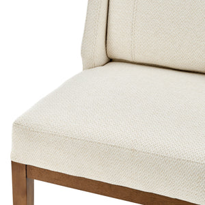 Ethan Fabric Dining Side Chair In Cardiff Cream