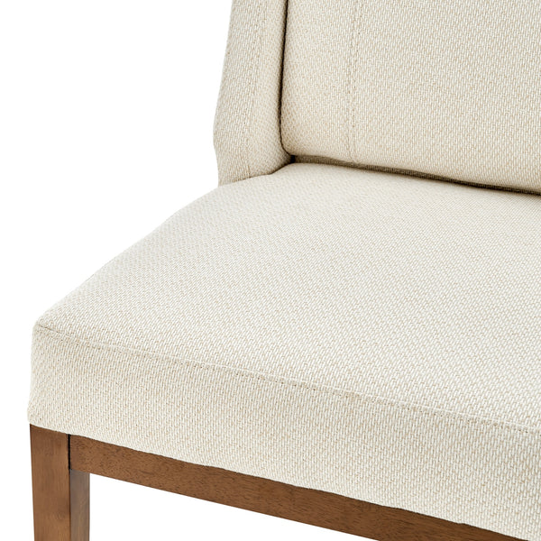Ethan Fabric Dining Side Chair In Cardiff Cream