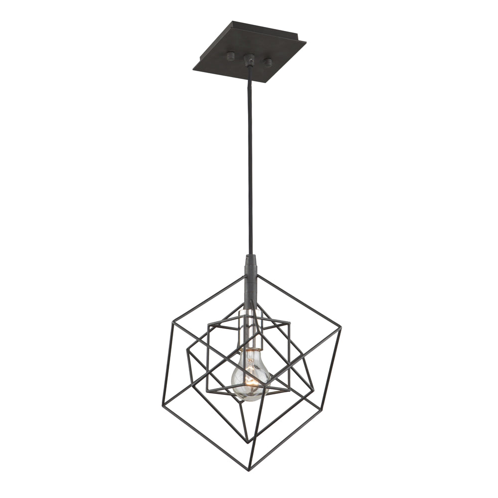 Artistry AC11117PN Pendant in Matte Black & Polished Nickel