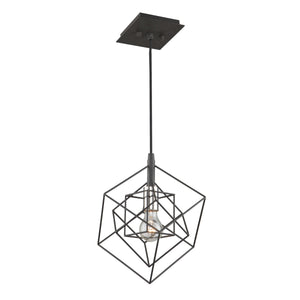Artistry AC11117PN Pendant in Matte Black & Polished Nickel