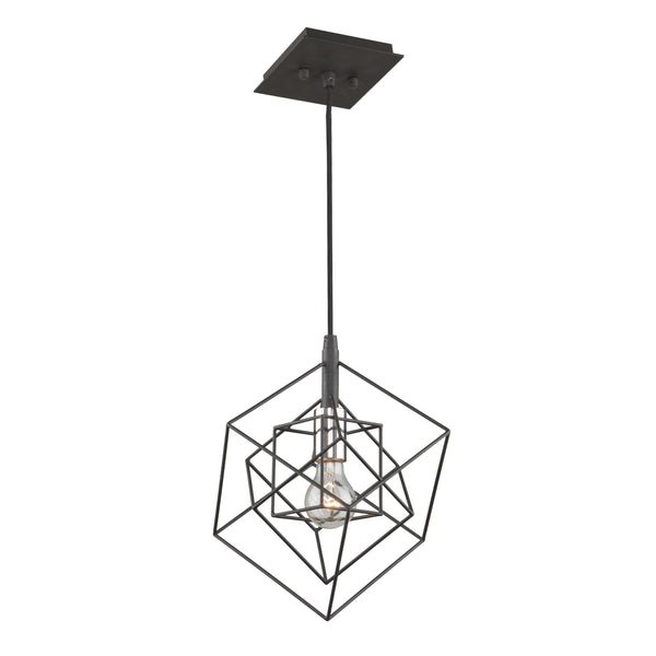 Artistry AC11117PN Pendant in Matte Black & Polished Nickel