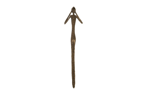 See, Speak, Hear No Evil Wall Art, Resin, Bronze, Set Of 3