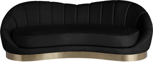 Jesse Sofa In Black Velvet