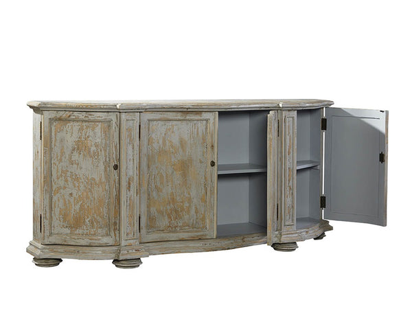 Washed Blue Briquette Sideboard
