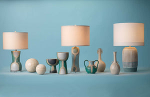 Flagstaff Ceramic Table Lamp with Linen Shade