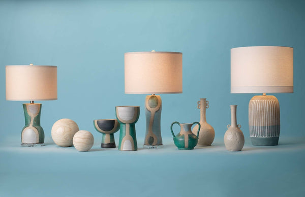 Flagstaff Ceramic Table Lamp with Linen Shade