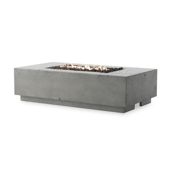 Kenton Outdoor Fire Table In Pewter Concrete