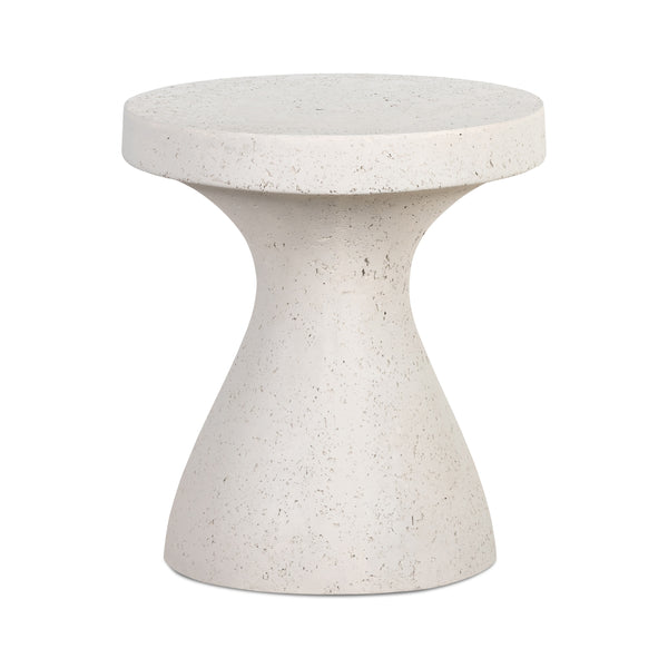 Koda Outdoor End Table In Textured Grey