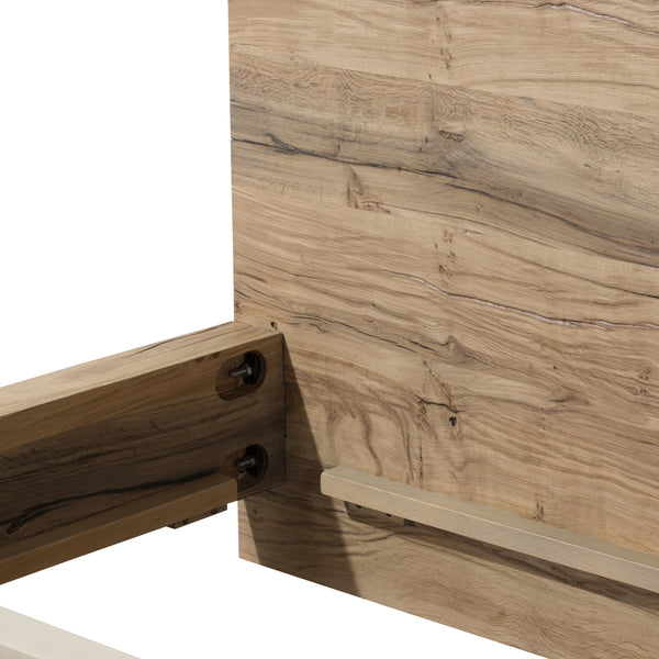 Lia Queen Bed in Natural Reclaimed French Oak