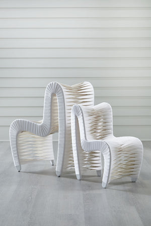 Seat Belt Chair, Kid Sized, White