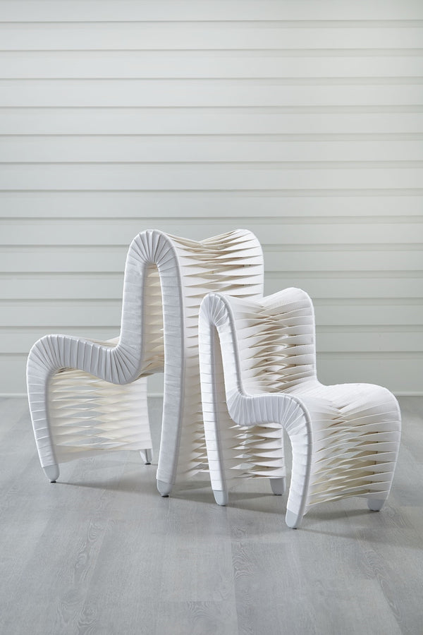 Seat Belt Chair, Kid Sized, White