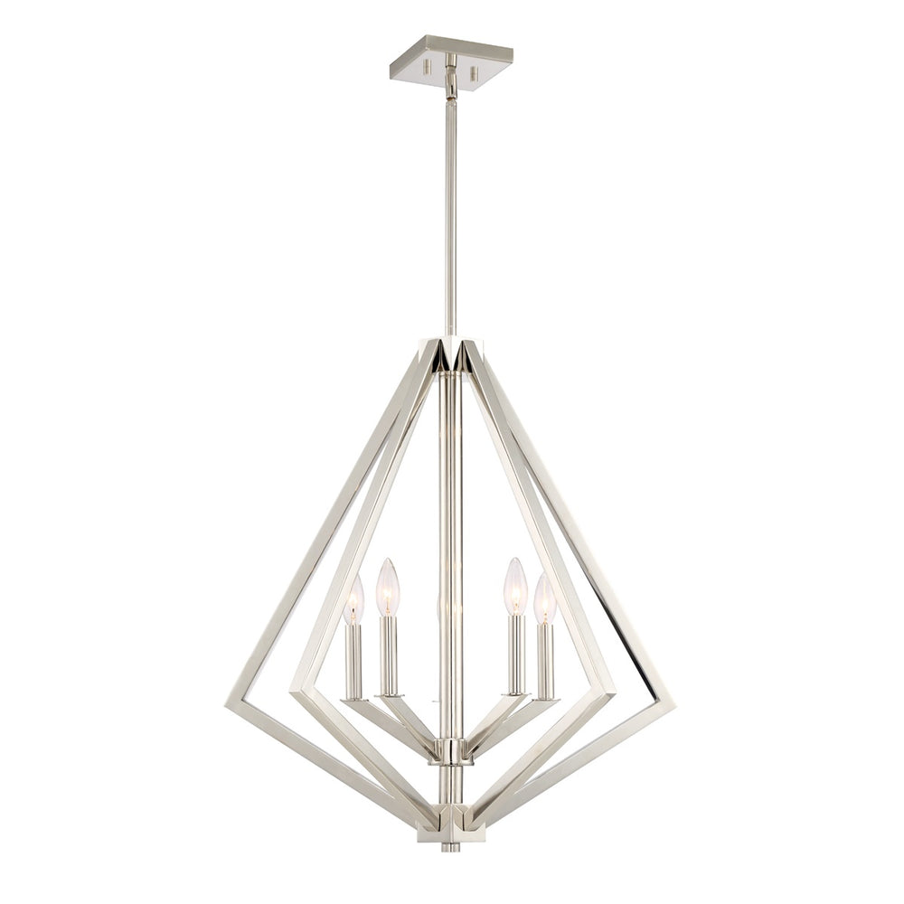 Breezy Point AC10685PN Chandelier in Polished Nickel