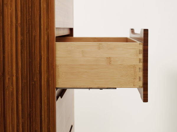 Currant Five Drawer High Chest, Amber