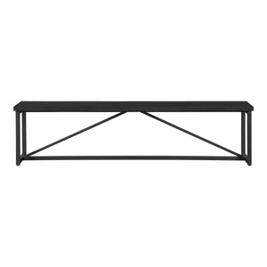 Sierra Bench Black with Reclaimed Pine Top